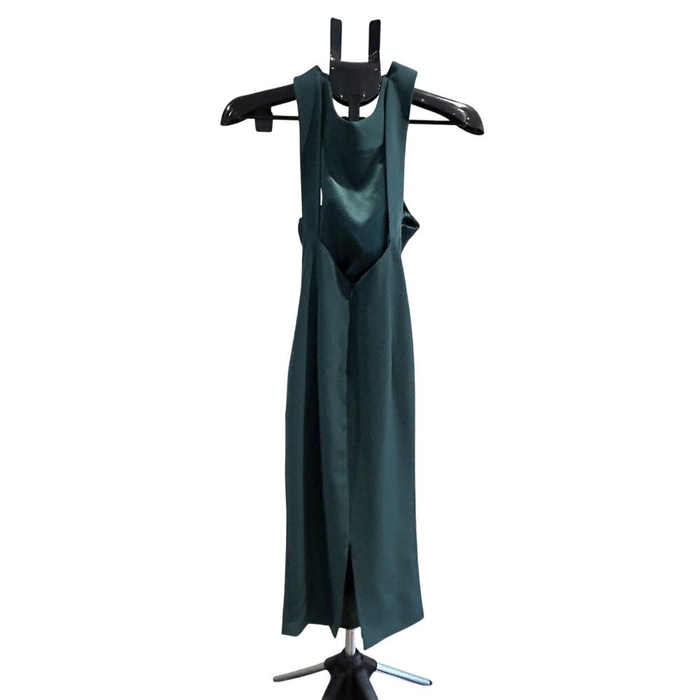 Nordstrom Green Women's Halter Dress Size 4 - Picture 2 of 3